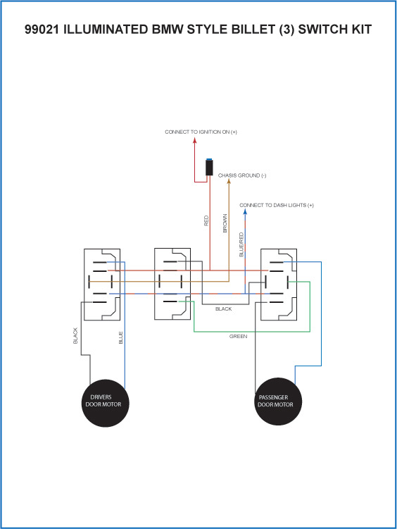 ElectricLife 99021 ElectricLife Power Window Switch Kits Summit Racing